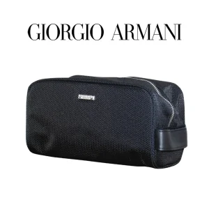 Giorgio Armani Black Makeup Toilet Bag